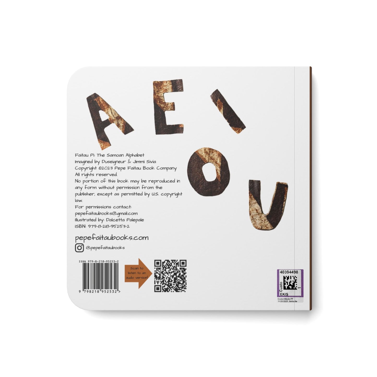 Faitau Pi: The Samoan Alphabet (Print on Demand)