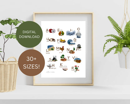 Digital Download - Faitau Pi: The Samoan Alphabet Poster